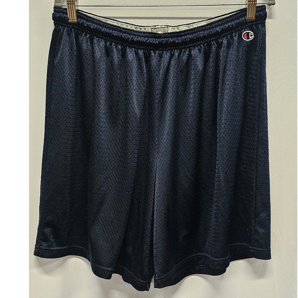 Champion Mens Navy Blue Mesh Athletic Basketball Gym Shorts XL 8731 NY